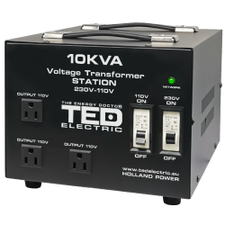 Transformator 230-220V la 110-115V 10000VA/8000W cu carcasa TED000231