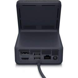 Dell Dual Charge Dock HD22Q, Wireless Qi v1.3 charging for mobile devices, Ports: Video ports: 1 x HDMI 2.1 port (rear), 1 x DisplayPort 1.4 port (rear), Network ports: 1 x RJ45 Ethernet port (rear), USB ports: 2 x USB 3.2 Gen 1 ports (rear), 2 x USB 3.2 