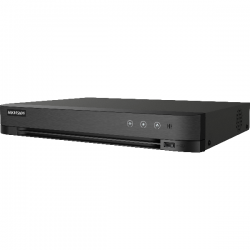DVR Hikvision 4 canale IDS-7204HUHI-M1/PC recording up to 8-ch IP camera inputs (up to 8 MP),Up to 10 TB capacity per HDD, Provide power supply to PoC cameras over coaxial cable ,Deep learning-based motion detection 2.0 for all analog channels,Human/Vehic