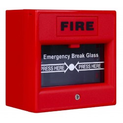 Buton de incendiu cu geam de sticla, rosu ND-EBG911