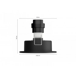 3 Spoturi LED incastrate Philips Hue Milliskin, Bluetooth, GU10, 3x5W (50W), 1050 lm, lumina alba (2200-6500K), IP20, 9cm, Alb