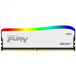 Memorie RAM Kingston , DIMM, DDR4, 8GB,  3200MHz CL16, RGB,Fury Beast White