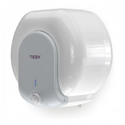 Boiler electric Tesy Compact Line TESY  GCA 1015L52RC, putere 1500 W, capacitate 10 L, presiune 0.9 Mpa, izolatie 19 mm, instalare deasupra chiuvetei, control mecanic, clasa energetica C, protectie sticla ceramica, timp incalzire 23 min, termostat reglabi