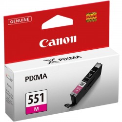Cartus cerneala Canon CLI-551M, magenta, capacitate 7ml, pentru Canon Pixma IP7250, Pixma IP8750, Pixma IX6850, Pixma MG5450, Pixma MG5550, Pixma MG6350, Pixma MG6450, Pixma MG7150, Pixma MX925.