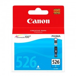 Cartus cerneala Canon CLI-526C, cyan, pentru Canon Pixma IP4850, Pixma IP4950, Pixma IX6550, Pixma MG5150, Pixma MG5250, Pixma MG5350, Pixma MG6150, Pixma MG6250, Pixma MG8150, Pixma MG8250, Pixma MX715, Pixma MX885, Pixma MX895.