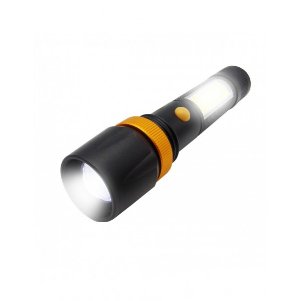 Lanterna Cu Acumulator Litiu L18650x1 Metal Led Zoom + Cablu Micro Usb + Magnet Tl-8096ted Ted Electric - ShopTei.ro