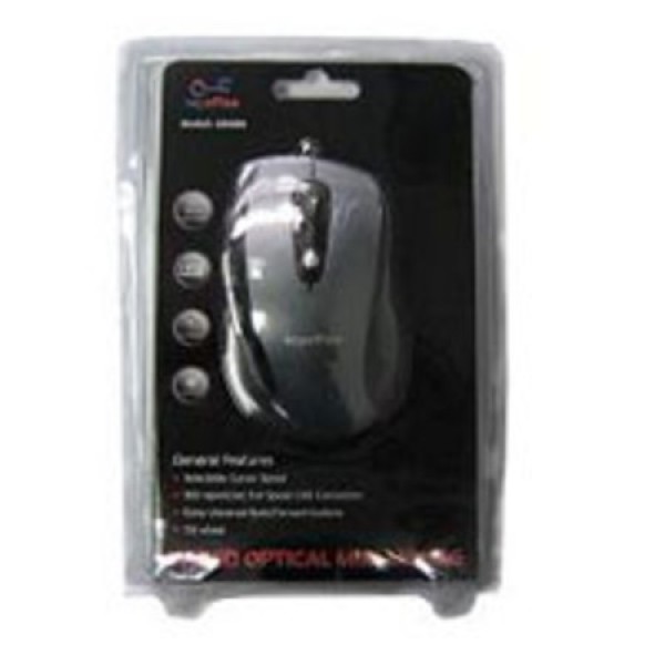 Mouse optic KeyOffice M6098, grey/black, USB - ShopTei.ro
