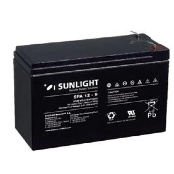Acumulator Vrla Sunlight 12v 9 Ah Spa 12-9 - ShopTei.ro