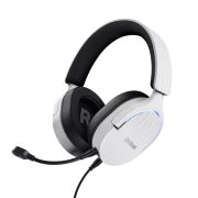 Casti gaming TrustGXT 490P Fayzo cu fir, interfata USB 2.0, frecventa de raspuns 20 Hz - 20.000 Hz, sensivitate 100 dB, alb